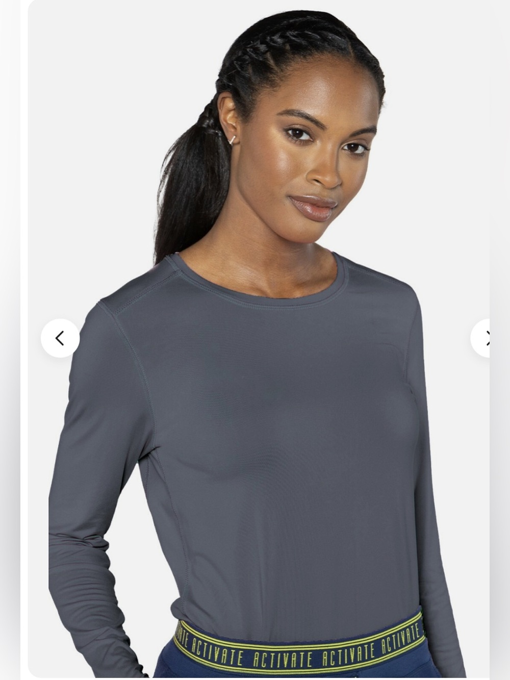Med Couture Scrubs Layers Performance Knit Tee Med MC8499 PWTR